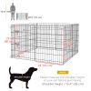 30inch Foldable Metal Exercise Pet Playpen Yard Dog Puppy Kennel Cage 8 Panel